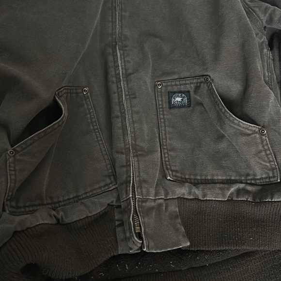 Key Apparrel Polar King Brown Thick Warm Winter Zip Up Jacket Three Pocketed - Picture 8 of 10